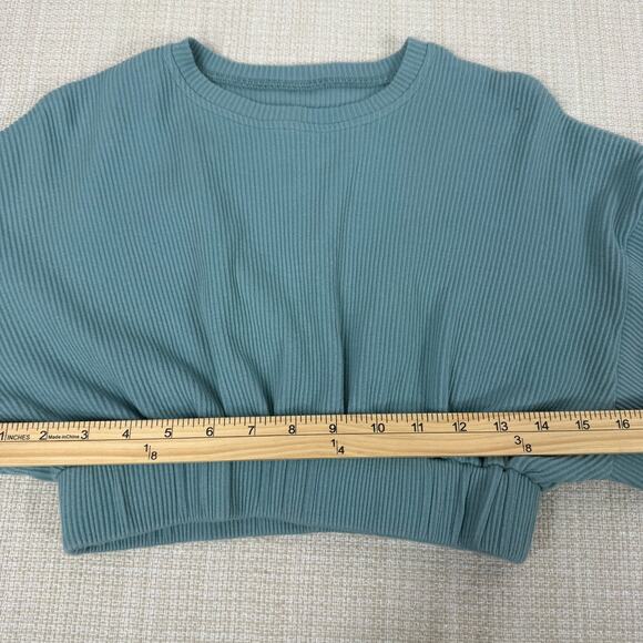 SP‎ Athletic Womens Cropped Ribbed Long Sleeve Sweatshirt Size XS - Picture 6 of 8